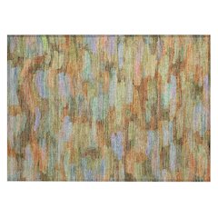 Machine Washable Indoor/Outdoor Chantille ACN2266 Green 1'8" x 2'6" Rug