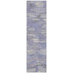 Machine Washable Indoor/Outdoor Chantille ACN2266 Purple 2'3" x 7'6" Runner Rug