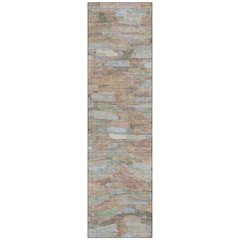 Machine Washable Indoor/Outdoor Chantille ACN2266 Brown 2'3" x 7'6" Runner Rug
