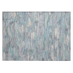 Machine Washable Indoor/Outdoor Chantille ACN2266 Teal 1'8" x 2'6" Rug