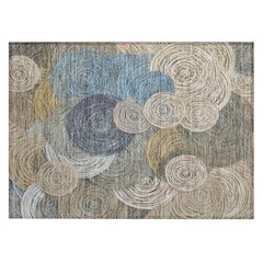 Machine Washable Indoor/Outdoor Chantille ACN2267 Brown 1'8" x 2'6" Rug