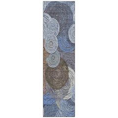 Machine Washable Indoor/Outdoor Chantille ACN2267 Blue 2'3" x 7'6" Runner Rug