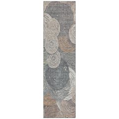 Machine Washable Indoor/Outdoor Chantille ACN2267 Brown 2'3" x 7'6" Runner Rug