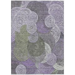 Machine Washable Indoor/Outdoor Chantille ACN2267 Purple 2'6" x 3'10" Rug