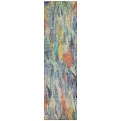 Machine Washable Indoor/Outdoor Chantille ACN2269 Blue 2'3" x 7'6" Runner Rug