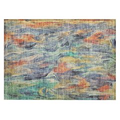 Machine Washable Indoor/Outdoor Chantille ACN2269 Blue 1'8" x 2'6" Rug