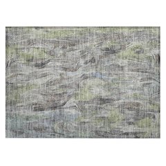 Machine Washable Indoor/Outdoor Chantille ACN2269 Green 1'8" x 2'6" Rug