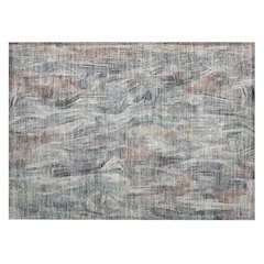 Machine Washable Indoor/Outdoor Chantille ACN2269 Gray 1'8" x 2'6" Rug