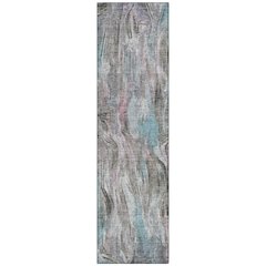Machine Washable Indoor/Outdoor Chantille ACN2269 Brown 2'3" x 7'6" Runner Rug