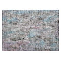 Machine Washable Indoor/Outdoor Chantille ACN2269 Brown 1'8" x 2'6" Rug