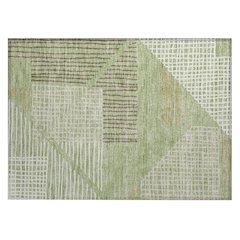Machine Washable Indoor/Outdoor Chantille ACN2270 Green 1'8" x 2'6" Rug