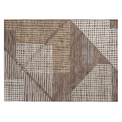Machine Washable Indoor/Outdoor Chantille ACN2270 Brown 1'8" x 2'6" Rug