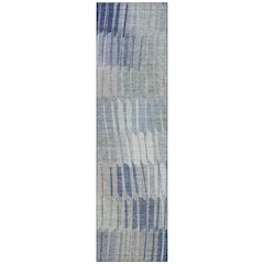 Machine Washable Indoor/Outdoor Chantille ACN2271 Blue 2'3" x 7'6" Runner Rug