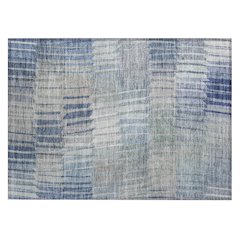 Machine Washable Indoor/Outdoor Chantille ACN2271 Blue 1'8" x 2'6" Rug