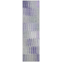 Machine Washable Indoor/Outdoor Chantille ACN2271 Purple 2'3" x 7'6" Runner Rug