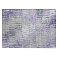 Machine Washable Indoor/Outdoor Chantille ACN2271 Purple 1'8" x 2'6" Rug