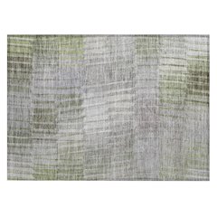 Machine Washable Indoor/Outdoor Chantille ACN2271 Green 1'8" x 2'6" Rug