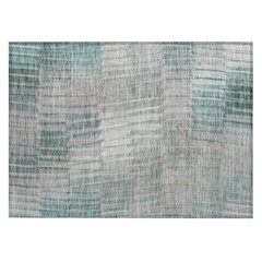 Machine Washable Indoor/Outdoor Chantille ACN2271 Teal 1'8" x 2'6" Rug