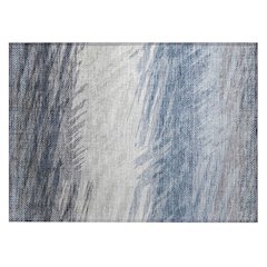 Machine Washable Indoor/Outdoor Chantille ACN2272 Blue 1'8" x 2'6" Rug