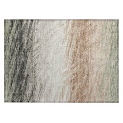 Machine Washable Indoor/Outdoor Chantille ACN2272 Green 1'8" x 2'6" Rug