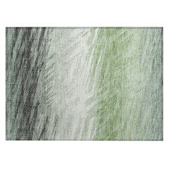 Machine Washable Indoor/Outdoor Chantille ACN2272 Green 1'8" x 2'6" Rug