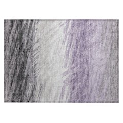 Machine Washable Indoor/Outdoor Chantille ACN2272 Purple 1'8" x 2'6" Rug