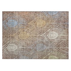 Machine Washable Indoor/Outdoor Chantille ACN2273 Brown 1'8" x 2'6" Rug