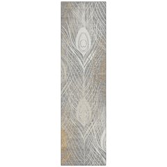 Machine Washable Indoor/Outdoor Chantille ACN2273 Gray 2'3" x 7'6" Runner Rug