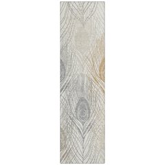 Machine Washable Indoor/Outdoor Chantille ACN2273 Ivory 2'3" x 7'6" Runner Rug