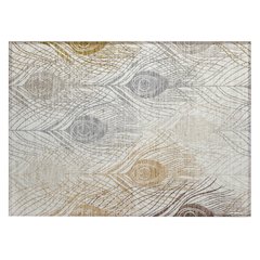 Machine Washable Indoor/Outdoor Chantille ACN2273 Ivory 1'8" x 2'6" Rug