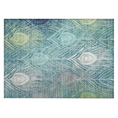 Machine Washable Indoor/Outdoor Chantille ACN2273 Teal 1'8" x 2'6" Rug