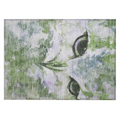 Machine Washable Indoor/Outdoor Chantille ACN2274 Green 1'8" x 2'6" Rug