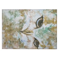 Machine Washable Indoor/Outdoor Chantille ACN2274 Brown 1'8" x 2'6" Rug