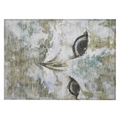 Machine Washable Indoor/Outdoor Chantille ACN2274 Brown 1'8" x 2'6" Rug