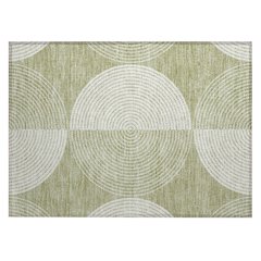 Machine Washable Indoor/Outdoor Chantille ACN2275 Green 1'8" x 2'6" Rug