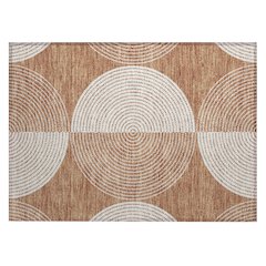 Machine Washable Indoor/Outdoor Chantille ACN2275 Orange 1'8" x 2'6" Rug
