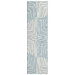 Machine Washable Indoor/Outdoor Chantille ACN2275 Blue 2'3" x 7'6" Runner Rug