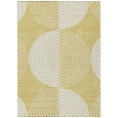 Machine Washable Indoor/Outdoor Chantille ACN2275 Gold 2'6" x 3'10" Rug