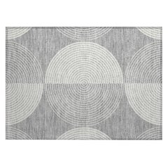 Machine Washable Indoor/Outdoor Chantille ACN2275 Gray 1'8" x 2'6" Rug