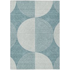 Machine Washable Indoor/Outdoor Chantille ACN2275 Teal 2'6" x 3'10" Rug