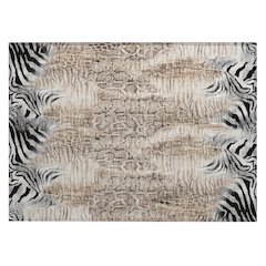 Machine Washable Indoor/Outdoor Chantille ACN2276 Ivory 1'8" x 2'6" Rug