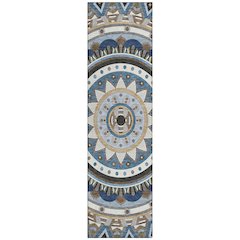 Machine Washable Indoor/Outdoor Chantille ACN2277 Blue 2'3" x 7'6" Runner Rug