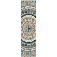 Machine Washable Indoor/Outdoor Chantille ACN2277 Brown 2'3" x 7'6" Runner Rug