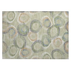 Machine Washable Indoor/Outdoor Chantille ACN2278 Green 1'8" x 2'6" Rug