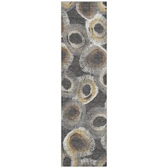 Machine Washable Indoor/Outdoor Chantille ACN2278 Gray 2'3" x 7'6" Runner Rug