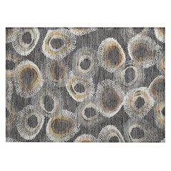 Machine Washable Indoor/Outdoor Chantille ACN2278 Gray 1'8" x 2'6" Rug