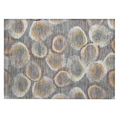 Machine Washable Indoor/Outdoor Chantille ACN2278 Gray 1'8" x 2'6" Rug