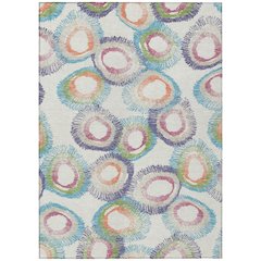 Machine Washable Indoor/Outdoor Chantille ACN2278 Ivory 2'6" x 3'10" Rug
