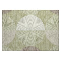 Machine Washable Indoor/Outdoor Chantille ACN2281 Green 1'8" x 2'6" Rug