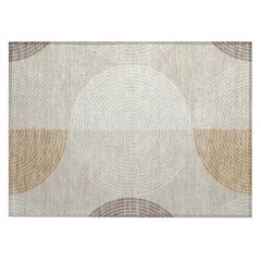 Machine Washable Indoor/Outdoor Chantille ACN2281 Brown 1'8" x 2'6" Rug
